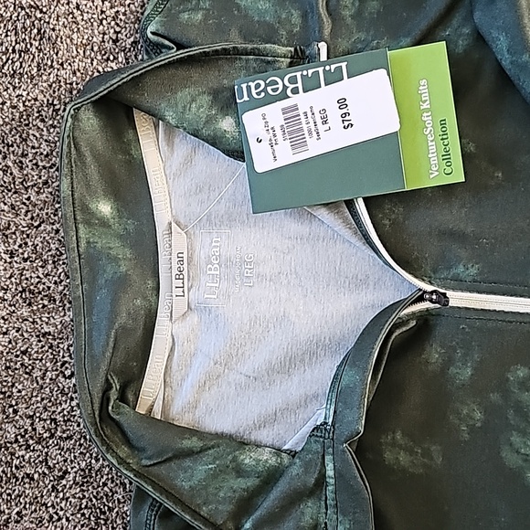 L.L.Bean 1/4 Zip Pullover Top - Picture 3 of 4